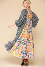 Load image into Gallery viewer, Floral Print V-neck Side Pocket Ruffled Dress
