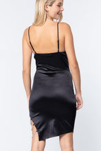 Load image into Gallery viewer, Jewel Strap Satin Cami Mini Dress
