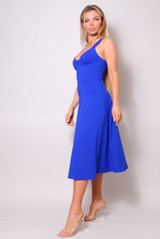 Load image into Gallery viewer, Sleeveless Twist Front A Line Midi Dress
