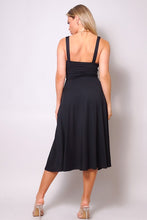 Load image into Gallery viewer, Sleeveless Twist Front A Line Midi Dress

