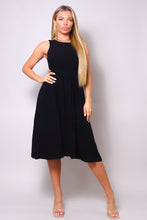 Load image into Gallery viewer, Sleeveless Back Cutout Linen Midi Dress

