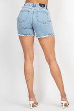 Load image into Gallery viewer, Ripped Five-pocket Mini Denim Shorts

