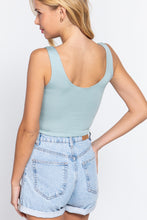 Load image into Gallery viewer, Scoop Neck 2 Ply Crop Tank Top
