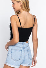 Load image into Gallery viewer, Ruched Side Shirring Cami Top
