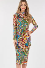 Load image into Gallery viewer, Long Sleeve Bodycon With Letter Print
