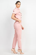 Load image into Gallery viewer, Collared Button-front Jumpsuit
