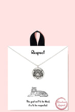 Load image into Gallery viewer, 18k Gold Rhodium Dipped Respect Necklace
