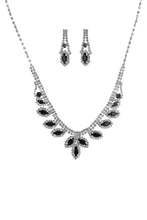 Load image into Gallery viewer, Rhinestone Marquise Wedding Necklace And Earring Set
