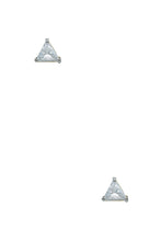 Load image into Gallery viewer, Triangle 7mm Crystal Stud Earring

