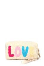 Load image into Gallery viewer, Faux Fur Love Pouch W/wristlet
