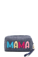 Load image into Gallery viewer, Faux Fur Mama Pouch W/wristlet
