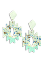 Load image into Gallery viewer, Rodeo western aztec shape dangle earring
