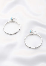 Load image into Gallery viewer, Rodeo western texture hoop earring
