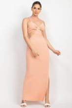 Load image into Gallery viewer, Cutouts Side Slit Maxi Dress
