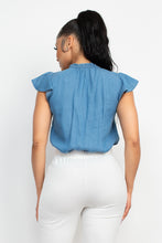 Load image into Gallery viewer, Lyocell Frill Sleeve Top
