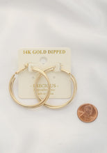 Load image into Gallery viewer, Double Hoop 14k Gold Dipped Earring
