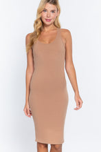 Load image into Gallery viewer, Racerback Sleeveless Midi Dress
