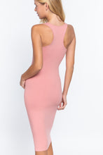 Load image into Gallery viewer, Racerback Sleeveless Midi Dress
