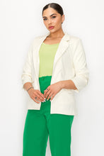 Load image into Gallery viewer, Ruched Sleeves Solid Blazer
